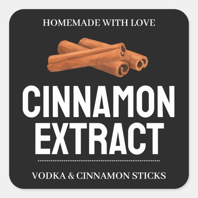 Custom Cinnamon Extract label VE011_01sqv2 (Front)