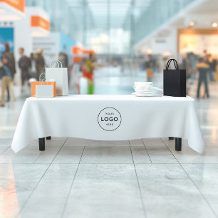 Custom Circle Logo Company Business Restaurant Tablecloth