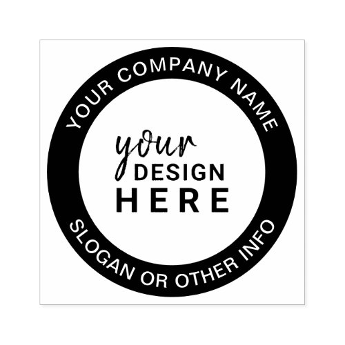 Custom Circle Rubber Stamp Business Company Logo