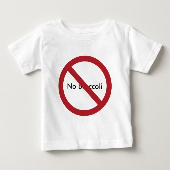 Custom Circle with Slash Baby T-Shirt (Front)