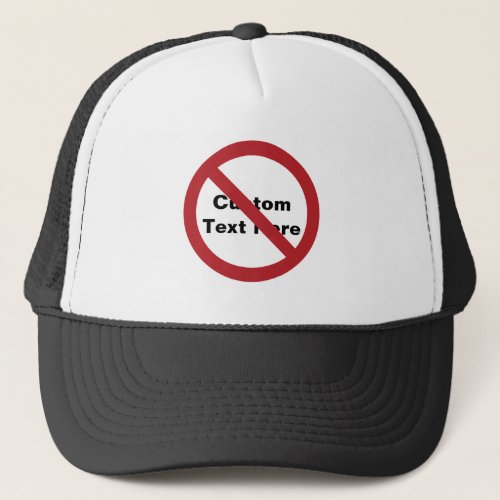 Custom Circle with Slash Trucker Hat