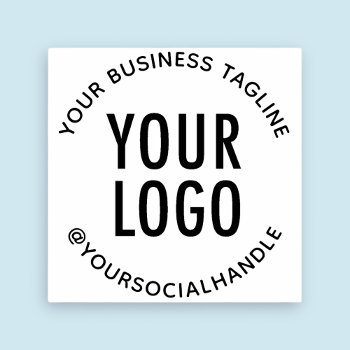 Custom Circular Rubber Stamp Business Company Logo by MISOOK at Zazzle