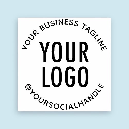 Custom Circular Rubber Stamp Business Company Logo