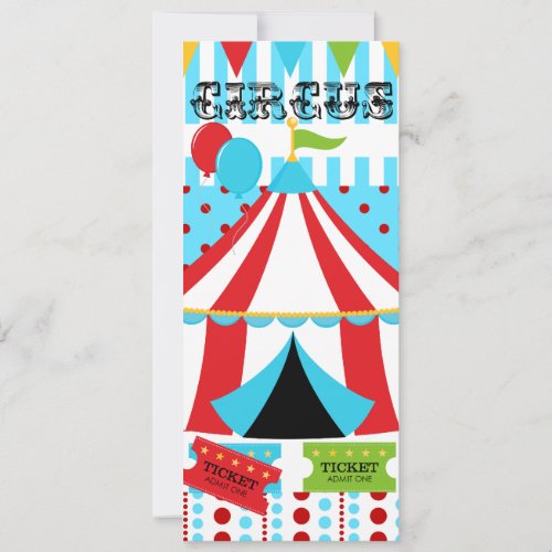 Custom Circus Birthday Invitation