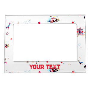 custom circus inspired carnival big top fair magnetic frame