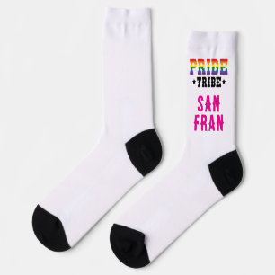 Custom City Colorful LGBTQ+ Rainbow Pride Tribe Socks