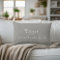 Custom City Coordinates Throw Pillow | Gray