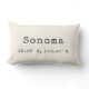 Custom City Coordinates Throw Pillow | Ivory