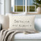 Custom City Coordinates Throw Pillow | Ivory