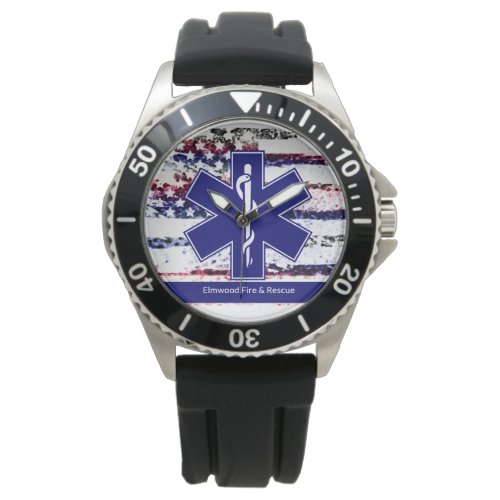 Custom City Fire and Rescue Reuseable Watch