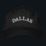 Custom City Name Stylish Minimalist Simple Embroidered Baseball Cap<br><div class="desc">Show off your hometown pride with this custom city name embroidered baseball cap! Featuring a stylish minimalist design and personalized text, it’s the perfect accessory for everyday wear or travel. *If your city name is longer than this and doesnt fit, please "Edit using Design Tool" in the bottom of the...</div>