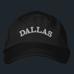 Custom City Name Stylish Minimalist Simple Embroidered Baseball Cap<br><div class="desc">Show off your hometown pride with this custom city name embroidered baseball cap! Featuring a stylish minimalist design and personalized text, it’s the perfect accessory for everyday wear or travel. *If your city name is longer than this and doesnt fit, please "Edit using Design Tool" in the bottom of the...</div>