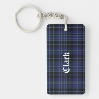 Custom Clan Clark Tartan Plaid Key Chain