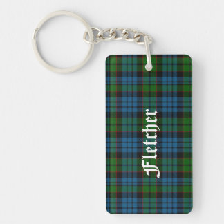 Custom Clan Fletcher Tartan Plaid Key Chain