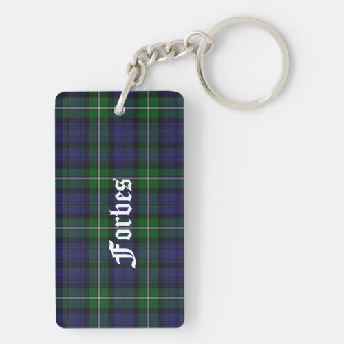 Custom Clan Forbes Tartan Plaid Key Chain