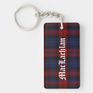 Custom Clan MacLachlan Tartan Plaid Key Chain