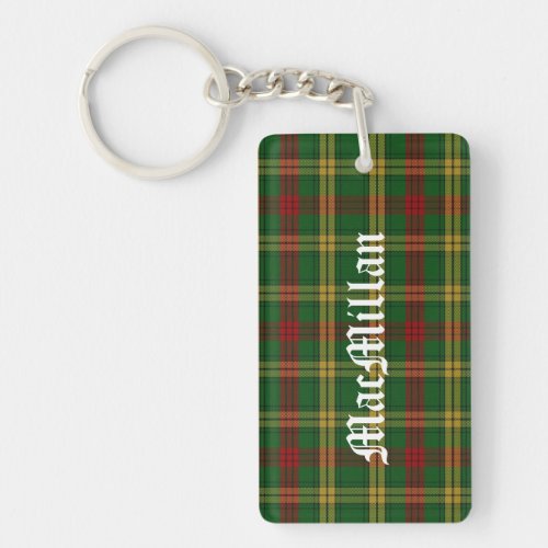 Custom Clan MacMillan Tartan Plaid Key Chain