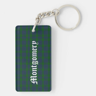 Custom Clan Montgomery Tartan Plaid Key Chain