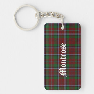 Custom Clan Montrose Tartan Plaid Key Chain
