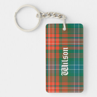 Custom Clan Wilson Tartan Plaid Key Chain