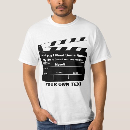 Custom clapperboard template T_Shirt