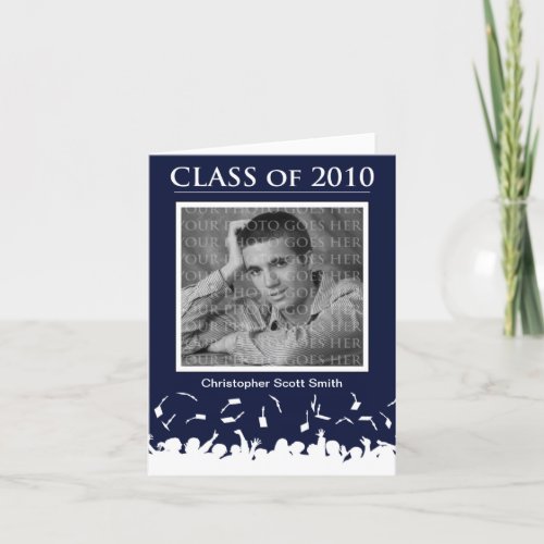 Custom Class of 2010 Graduation Announcement Blue