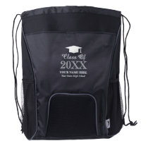 Custom class of 2020 school graduation party favor drawstring backpack Custom class of 2020 school graduation party favor drawstring backpack