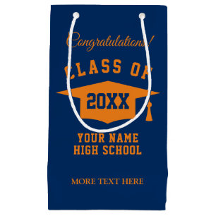 Custom class of 2022 high school graduation party small gift bag