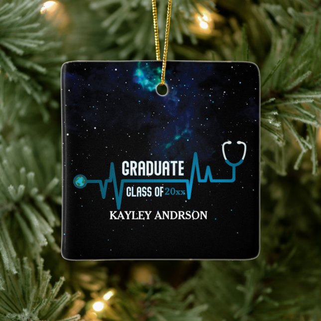  Custom Class Of 2023 Future Nurse  Ceramic Ornament (Tree)