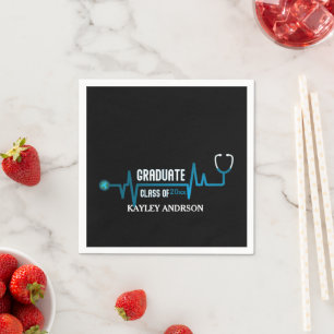 Custom Class Of 2025 Future Doctor Napkins