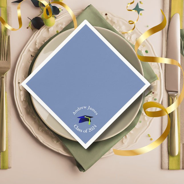 Custom Class of 2026 Graduation Cap Napkins (Creator Uploaded)