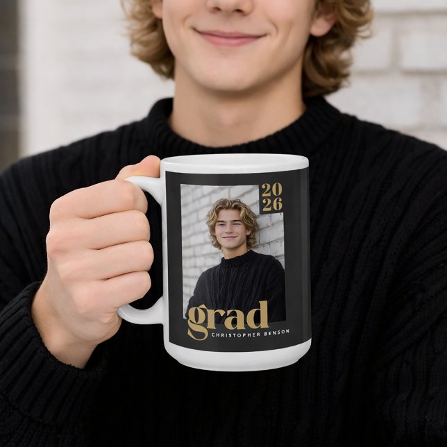 Custom Class of 2026 Photo Graduation Coffee Mug (Creator Uploaded)