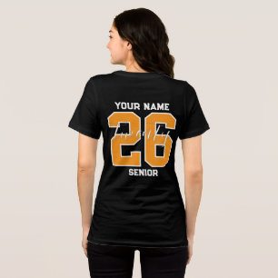 Custom Class of 2026 Senior Graduation T-Shirt Tri-Blend Shirt