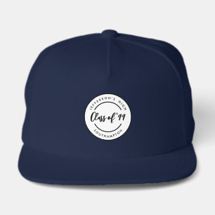 Custom Class of School Graduate Reunion Circle  Snap Back Hat