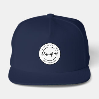 Custom Class of School Graduate Reunion Circle Snap Back Hat