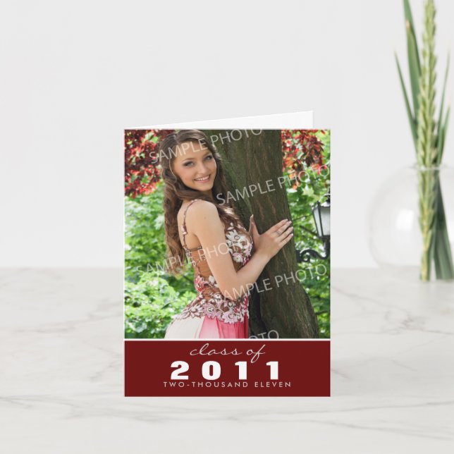 Custom Class of [YEAR] Graduation Announcement (Front)