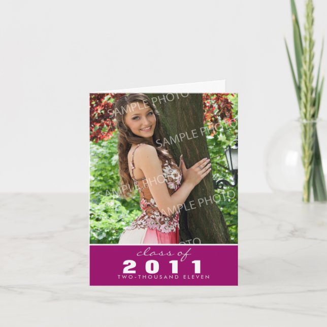 Custom Class of [YEAR] Graduation Announcement (Front)