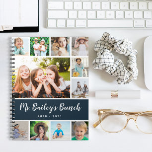 Custom Class Photo Collage Teacher Appreciation Notebook