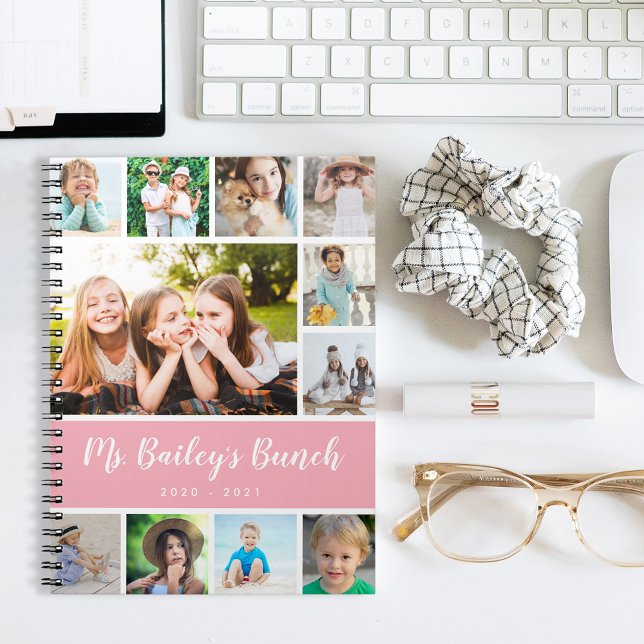 Custom Class Photo Collage Teacher Appreciation Notebook (Creator Uploaded)