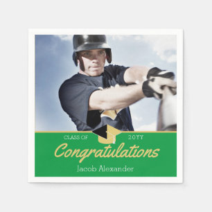 Custom Class Photo School Graduation Napkins