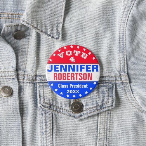 Custom Class President Election Template Button