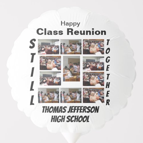 Custom Class Reunion 11 Photo Collage  Balloon