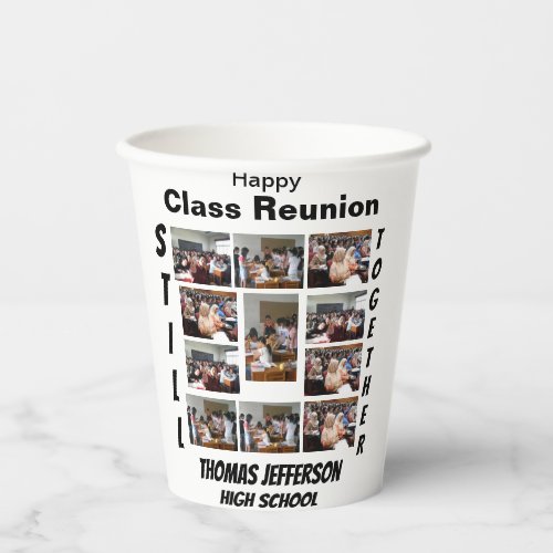 Custom Class Reunion 11 Photo Collage  Paper Cups