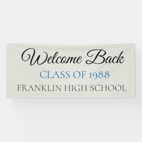 Custom Class Reunion Banner Zazzle Com