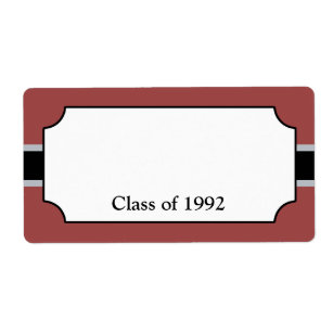 High School Class Labels | Zazzle