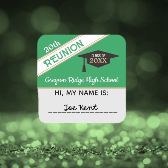 Custom Class Reunion Name tag Sticker (Creator Uploaded)