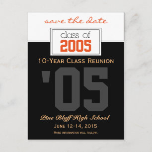 Custom Class Reunion Save-the-Date Announcement Postcard