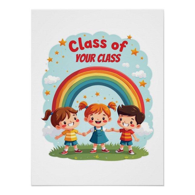 Custom Class Room Design For Kids Poster (Front)