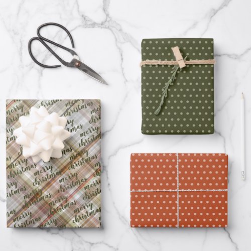 Custom Classic Beige Brown Gray White Gingham Wrapping Paper Sheets