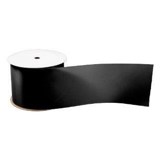 Custom Classic Black Gift Wrapping Satin Ribbon